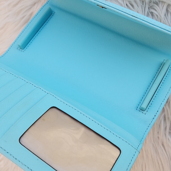 KATE SPADE LEATHER TRI-FOLD LONG WALLET/PHONE CASE - Picture 7 of 10